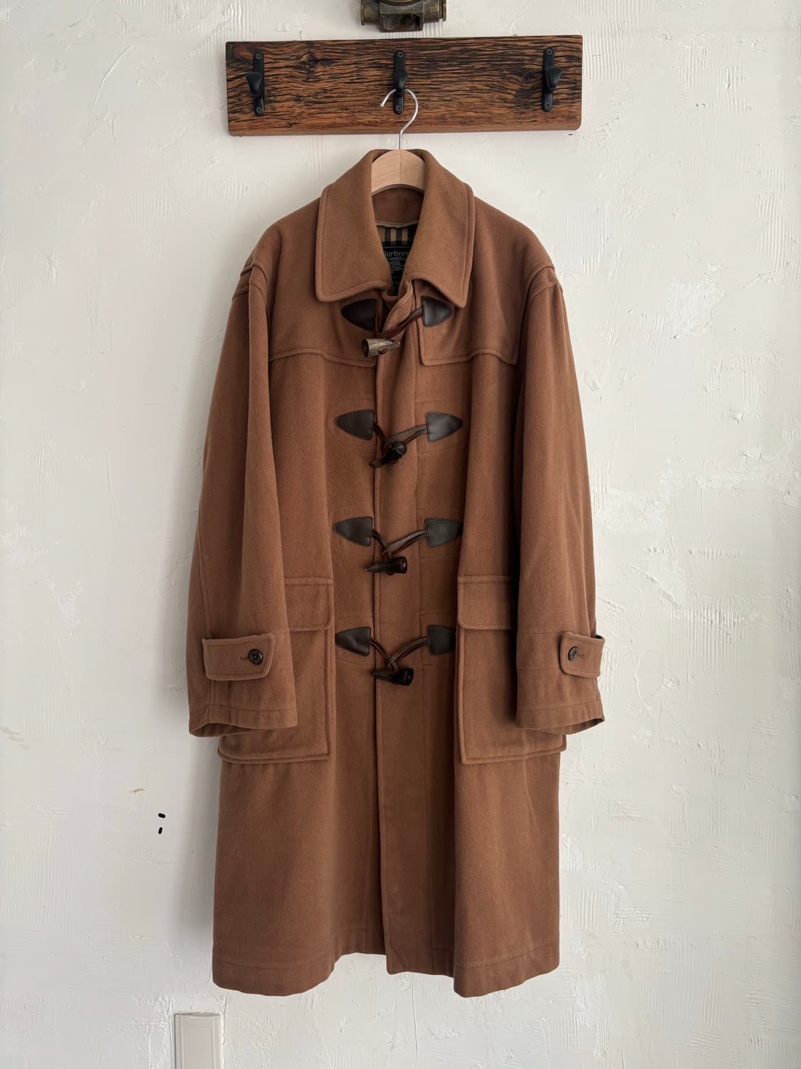 Burberry 버버리 브라운 울 더플코트 상품이미지3