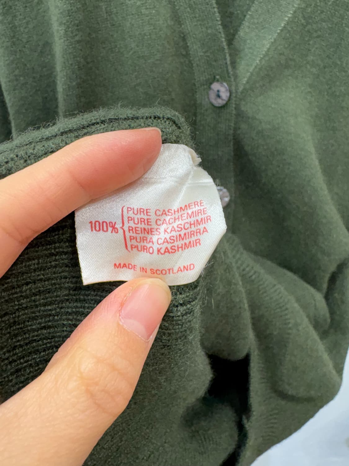프링글오브스코틀랜드 캐시미어 가디건 상품이미지3
