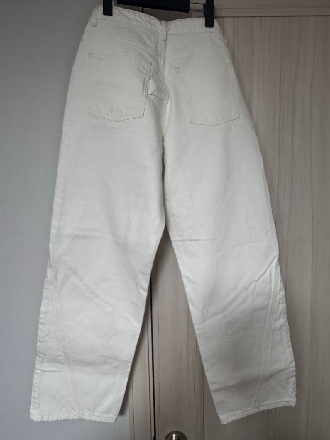 쿠어 더블니 워크 데님 팬츠 화이트 s 상품이미지4