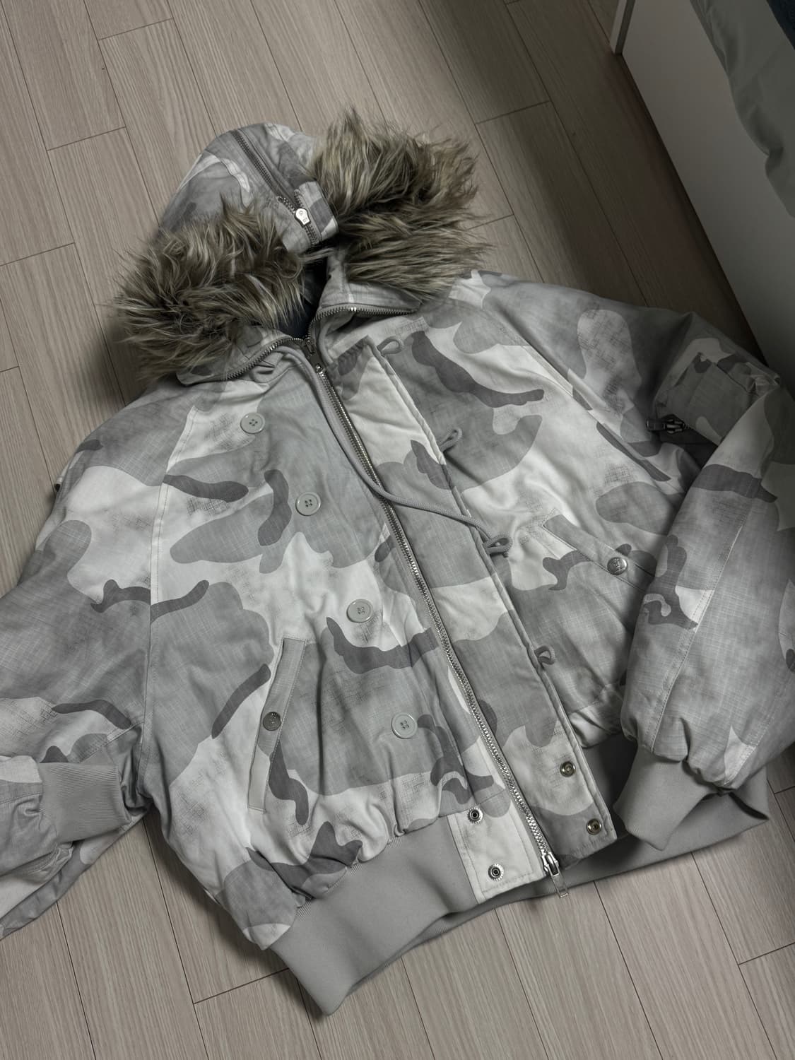 [3] steepc n2b 카모 퍼 자켓 상품이미지3