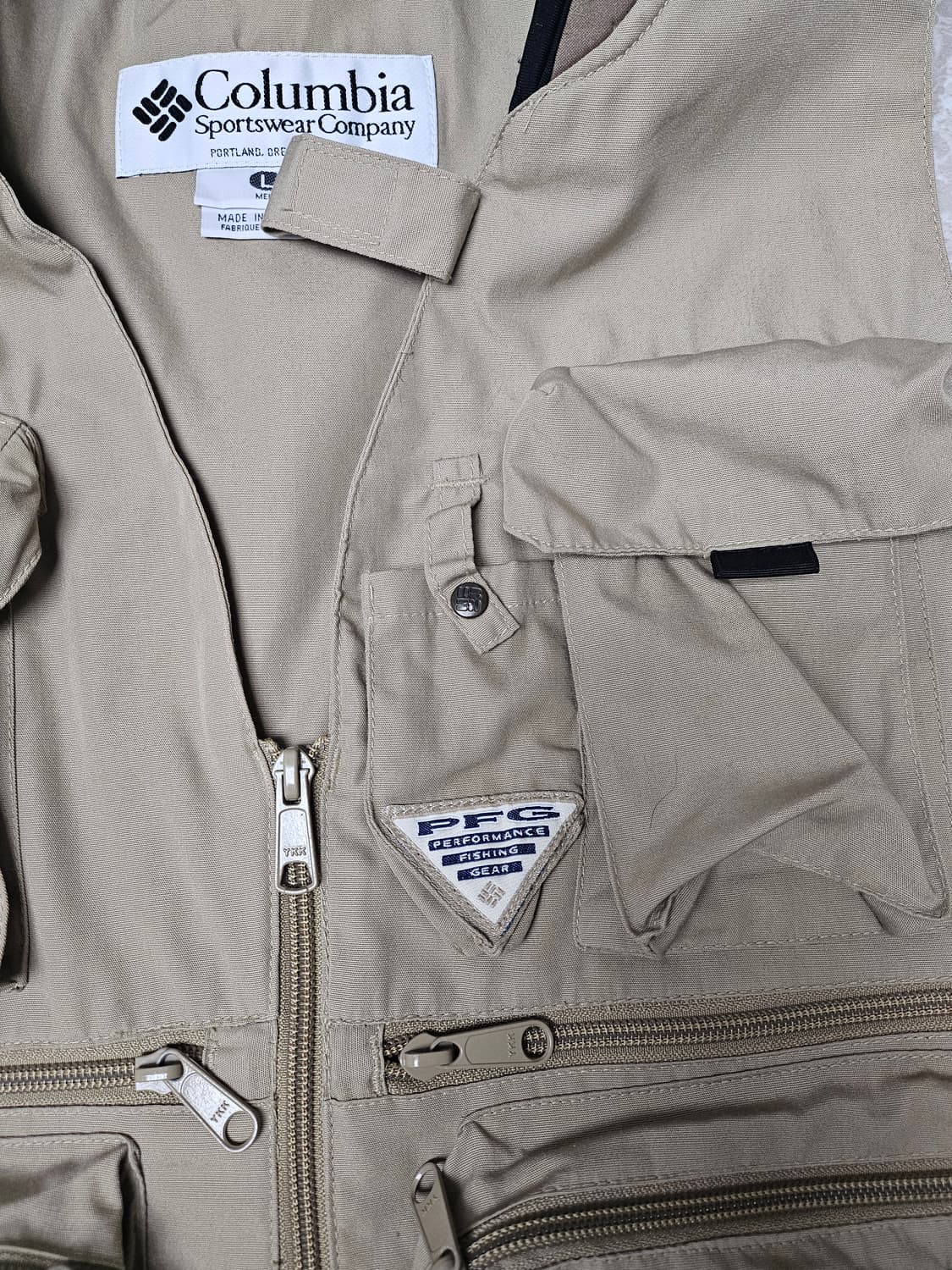 컬럼비아 낚시 조끼 베이지  L 상품이미지4