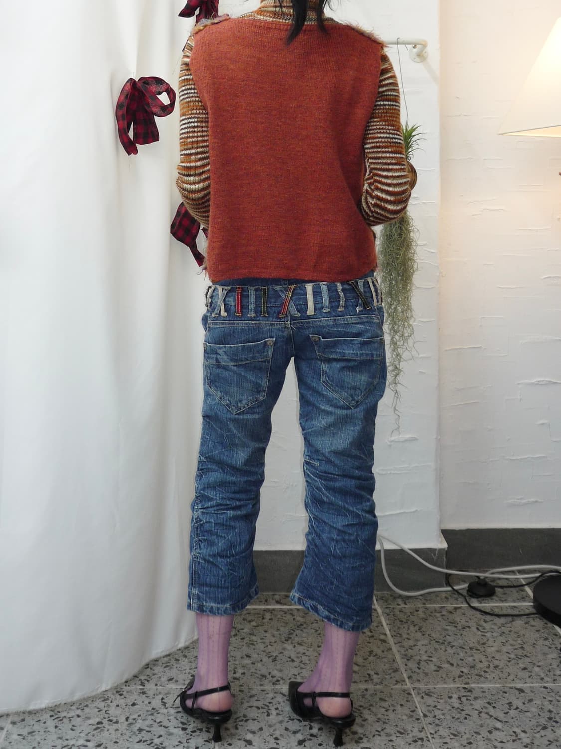 bohemian rose knit vest 상품이미지3