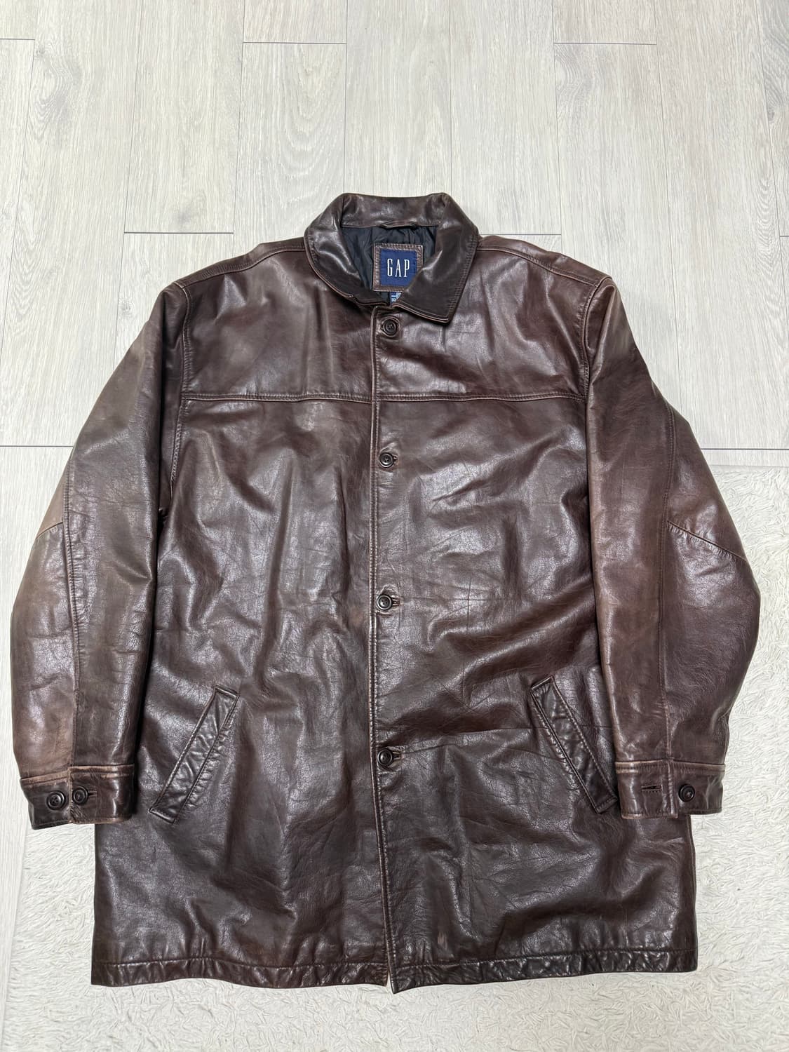 (XXL)gap 올드갭 레더 카코트 코트 상품이미지1