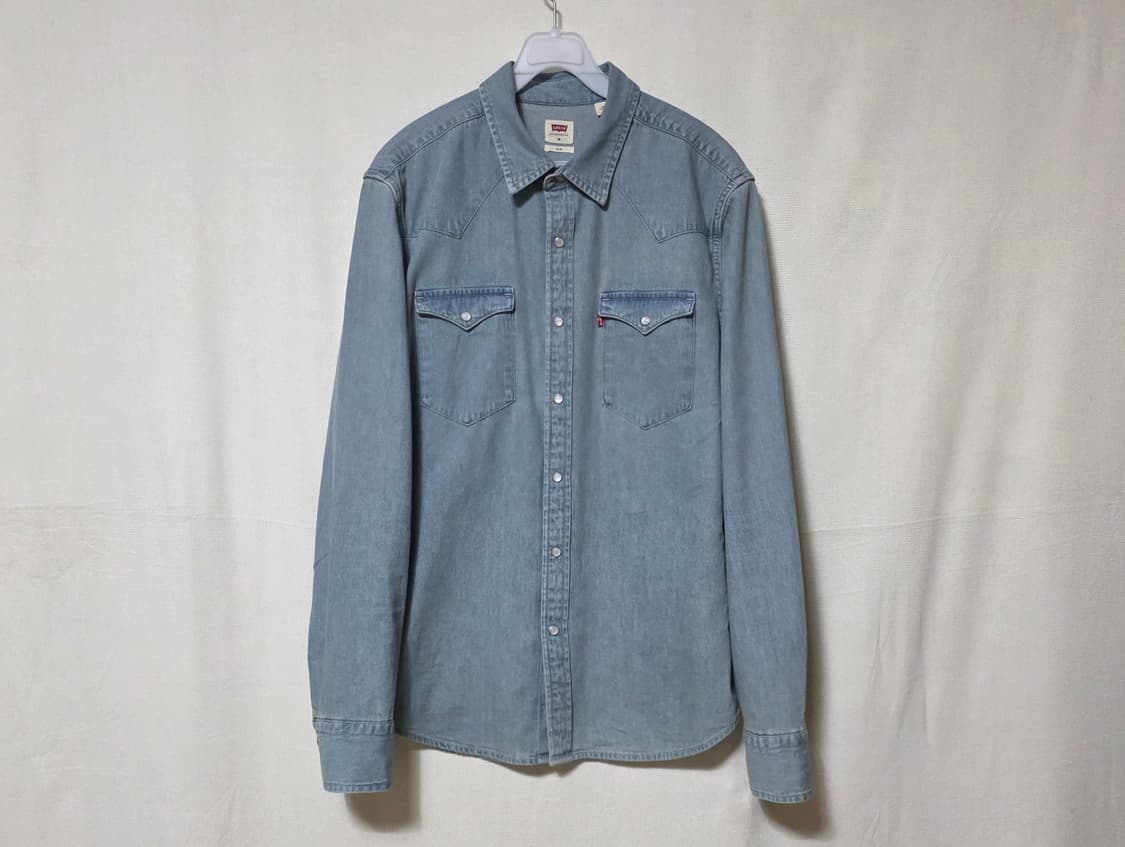 리바이스 바스토우 웨스턴 데님 셔츠 슬림핏 M사이즈 상품이미지2