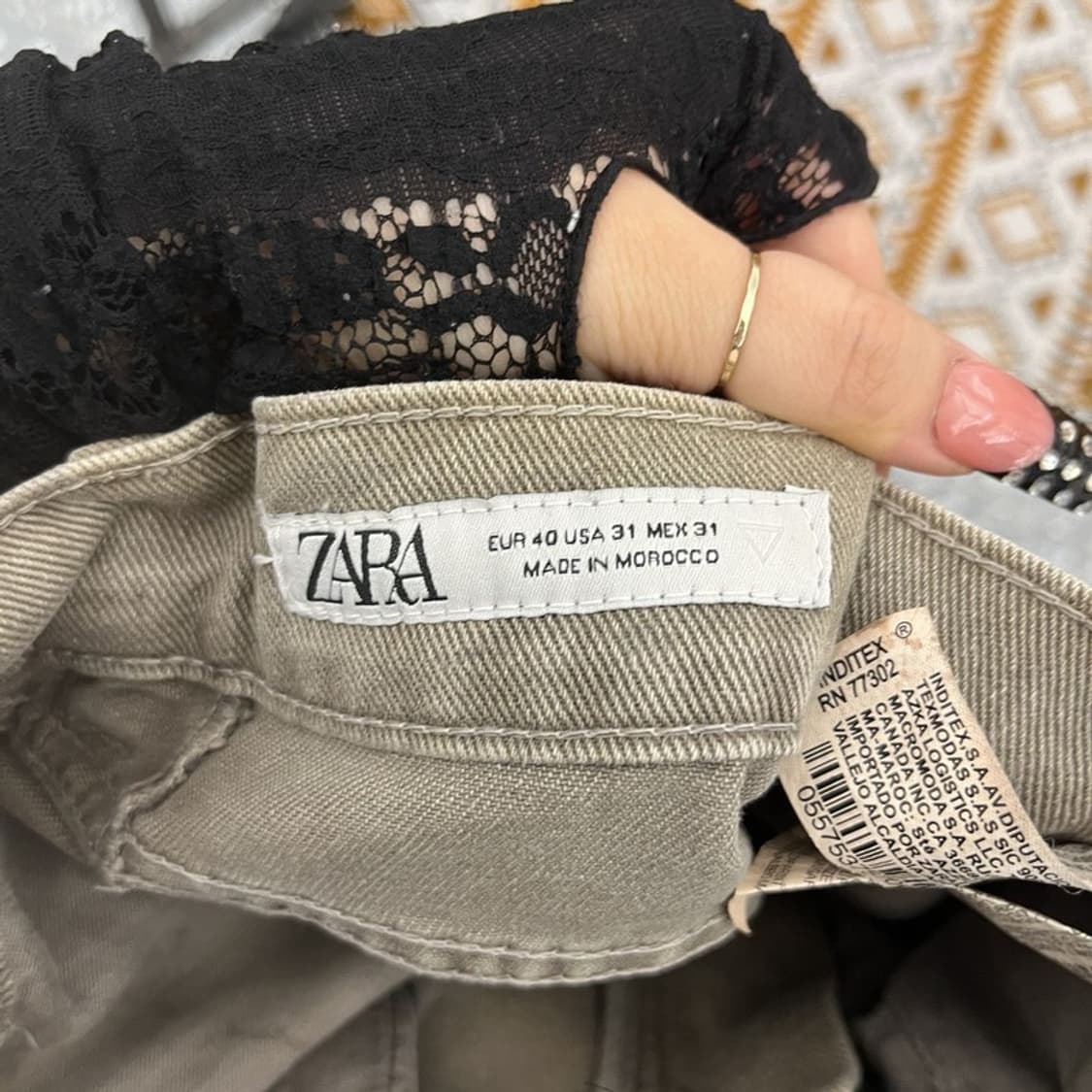 자라 유틸리티 스트릿 헌팅 트러커 카고팬츠 31인치 C10566 상품이미지5