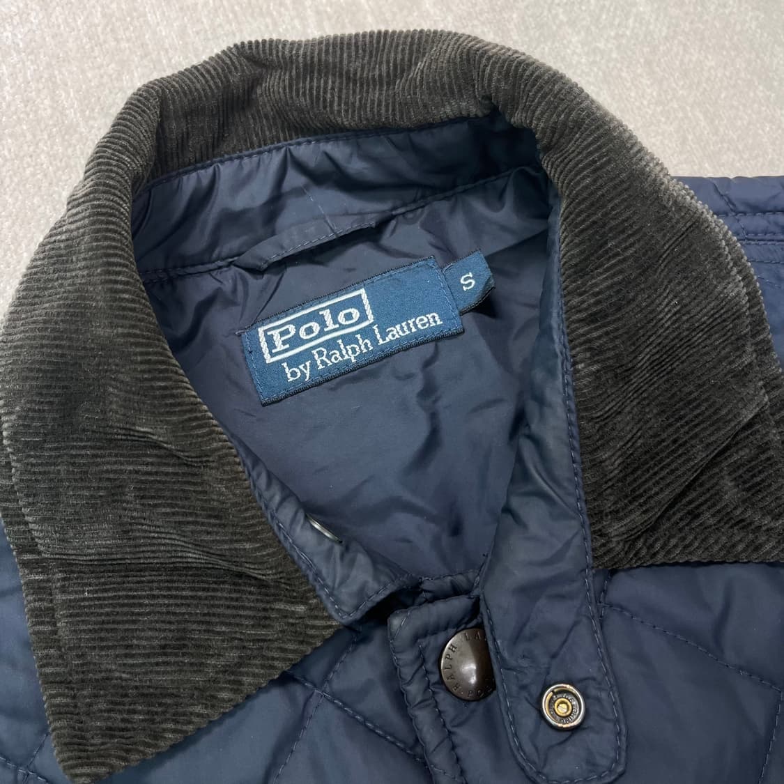 95 폴로랄프로렌 레더 패치 퀄팅 패딩 자켓 상품이미지2