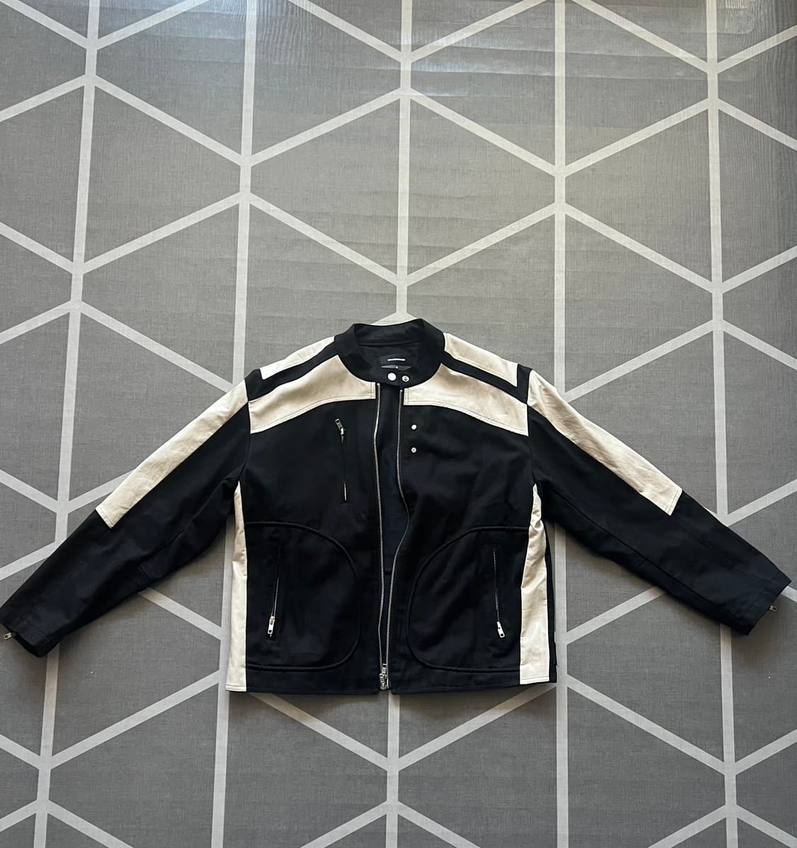 로어링라드 레이서 숏 자켓 블랙 상품이미지3