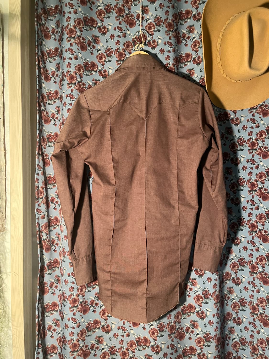 70s jcpenny 브라운 웨스턴 셔츠 상품이미지3