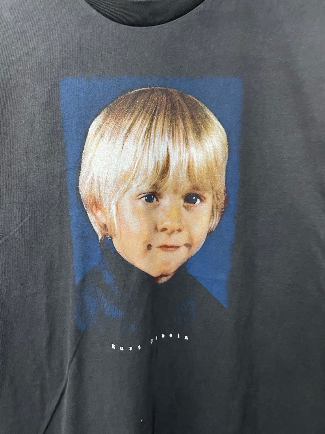 빈티지 너바나 밴드 커트 코베인 프린팅 반팔 H2400 상품이미지3