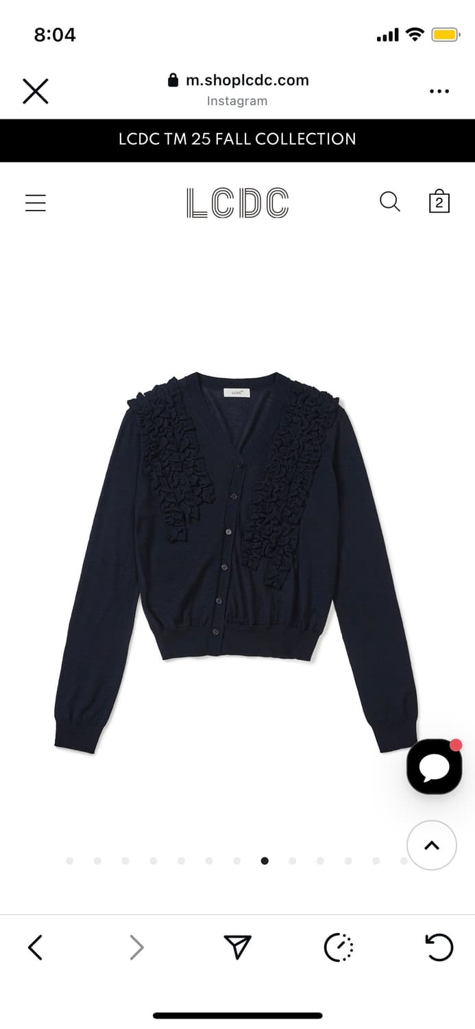 Lcdc ASYMMETRIC FRILL CARDIGAN 상품이미지3