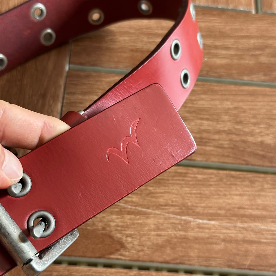 Edwin double eyelet leather belt 상품이미지6