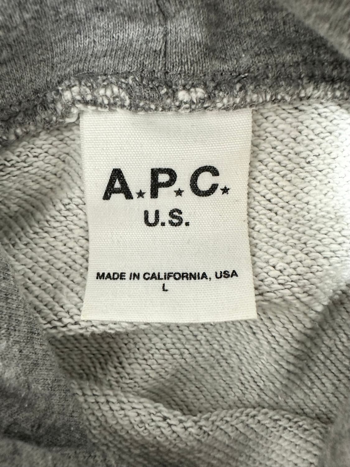 A.P.C 아페쎄 회색 후드티 상품이미지4