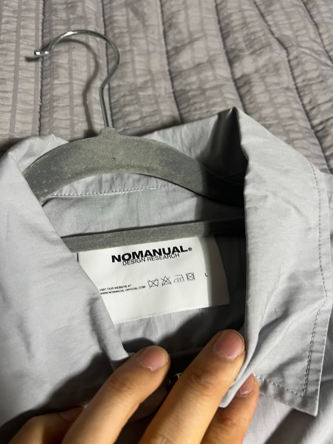 새상품) 노매뉴얼 R.P 셔츠 자켓 L 상품이미지4