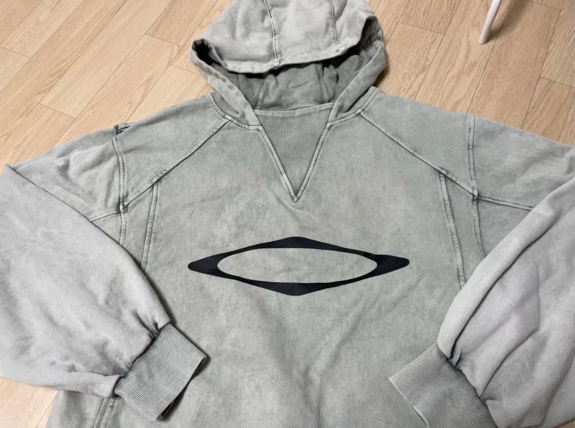 (W) 미스치프 블리치드 풀오버 후드 블리치드 카키 상품이미지3