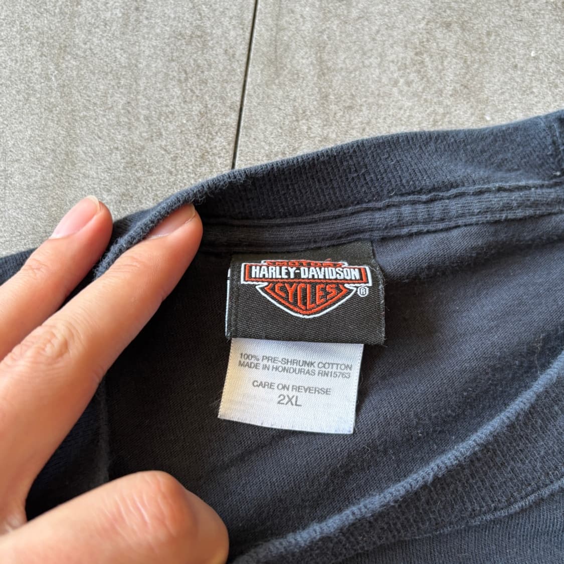 할리데이비슨 블랙 플레임 긴팔 티셔츠 롱슬리브 긴팔티 상품이미지8