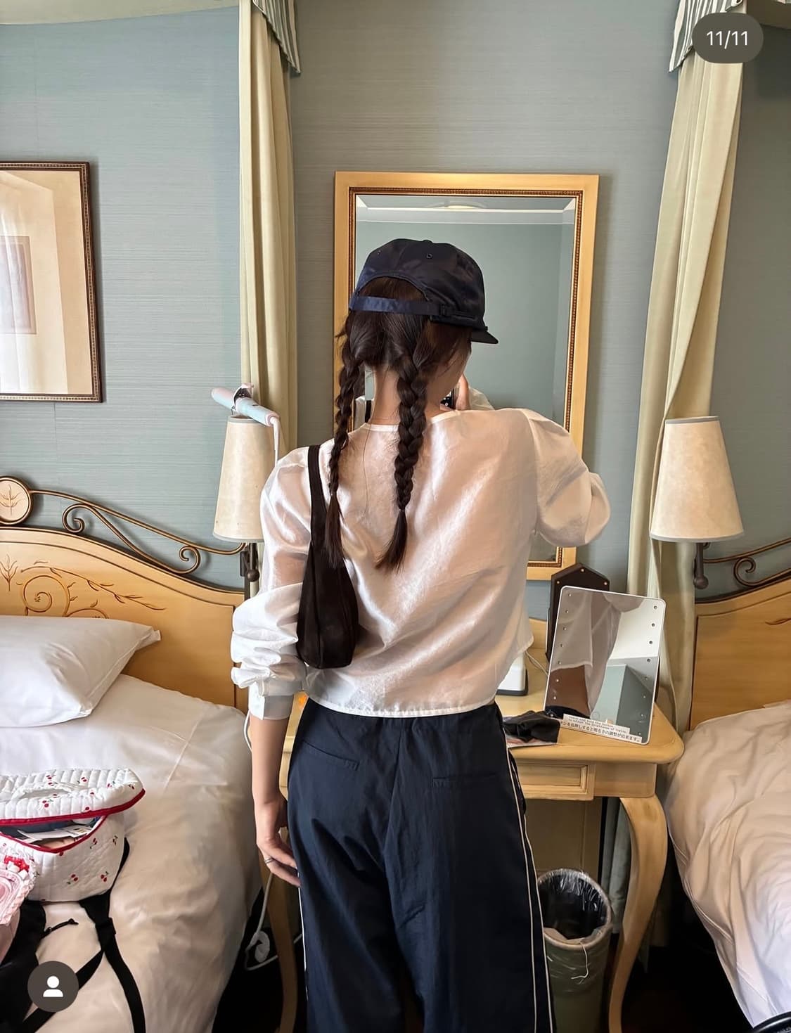 바이무드 rough track pants(네이비/s) 상품이미지3