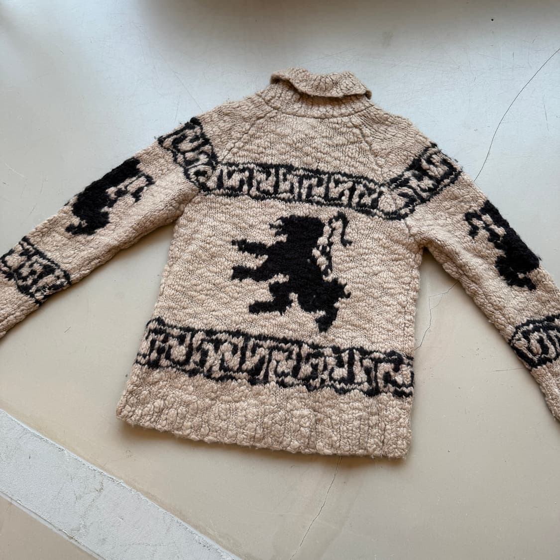 vtg 헤비 울 코위찬 니트 가디건 상품이미지4