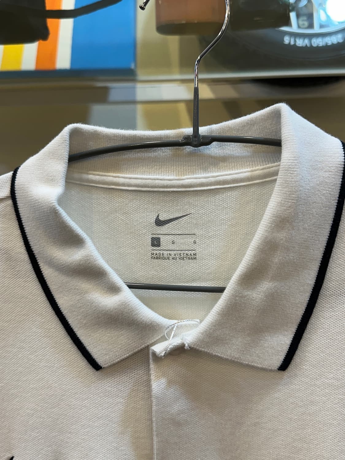 나이키 스우시 로고 반팔 카라티 L 상품이미지4