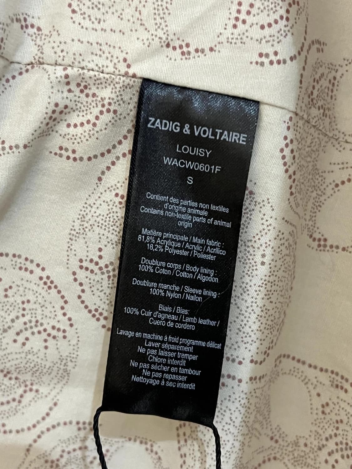 쟈딕앤볼테르 시어링 코트 상품이미지3