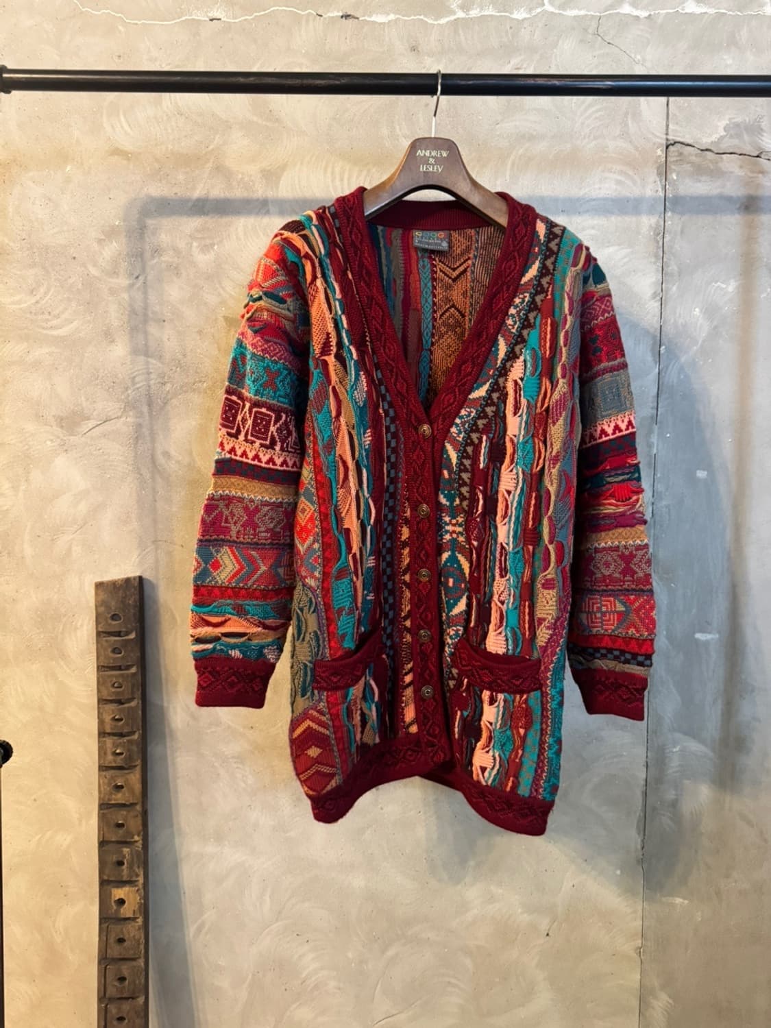 COOGI 쿠지 케이블 니트 가디건 66~77 상품이미지1