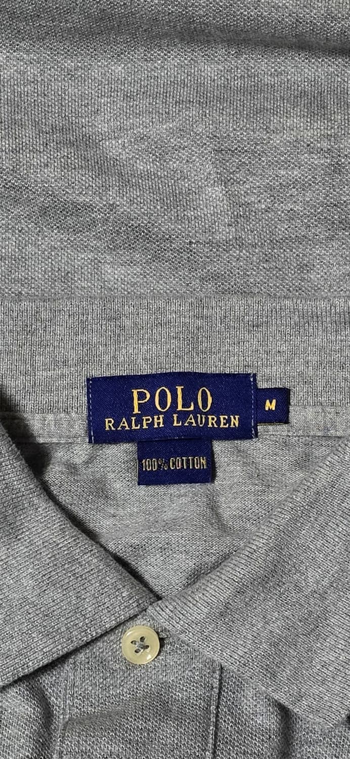 폴로 랄프로렌 회색 반팔 카라티 M 상품이미지3