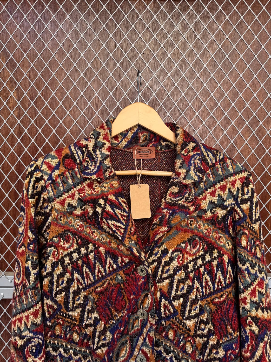 missoni 미쏘니 모헤어 패턴 금사 니트 가디건 자켓 M 상품이미지4