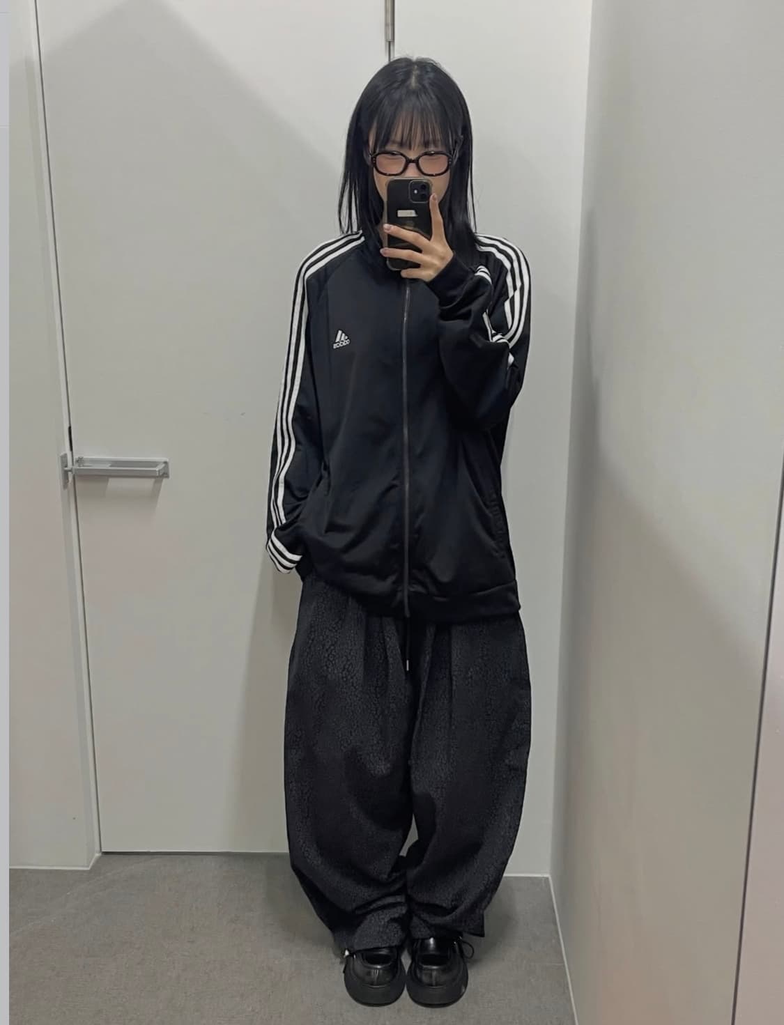 레오파드 스트링 벌룬팬츠 ( 차콜 )  상품이미지2