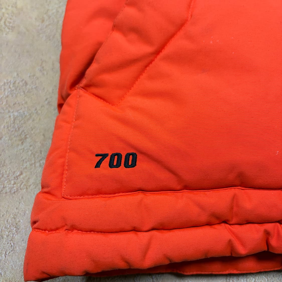 (W)노스페이스 700 필파워 구스다운 오렌지 패딩 베스트 상품이미지2