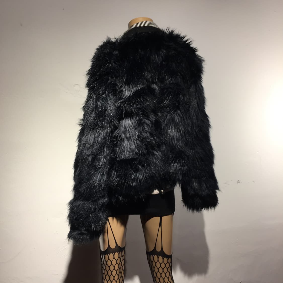 블랙 퍼 자켓 상품이미지9