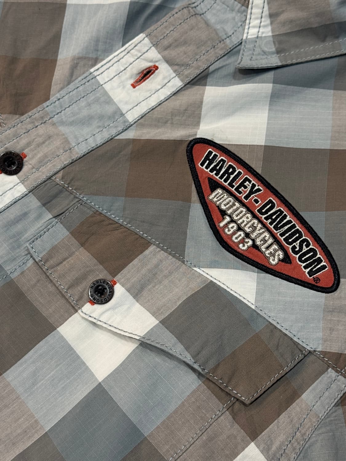 [HARLEY-DAVIDSON] 빈티지와펜 체크 셔츠 상품이미지2