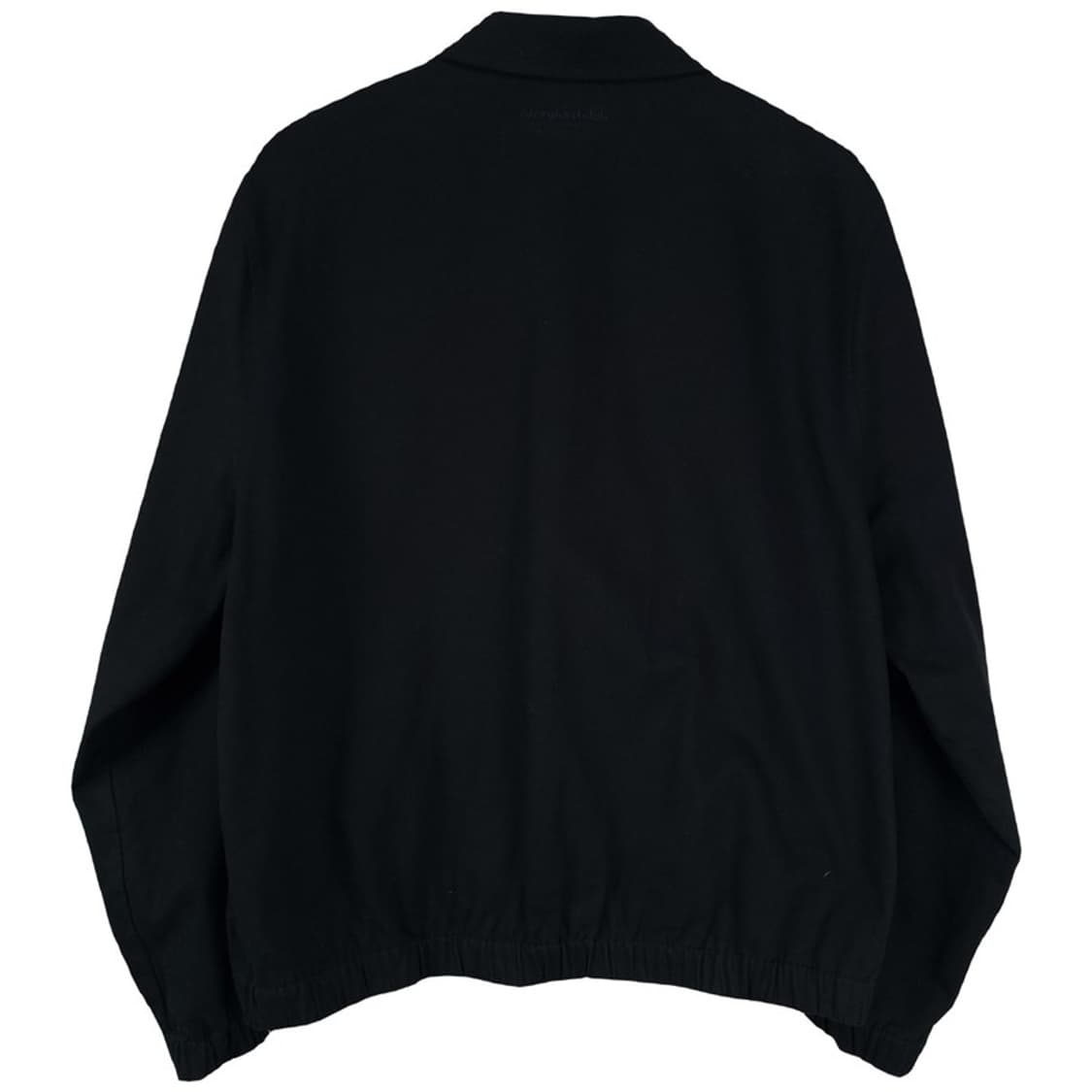 [나이스고스트클럽] 로고 자수 코튼 블루종 집업 자켓 블랙 M19106 상품이미지3