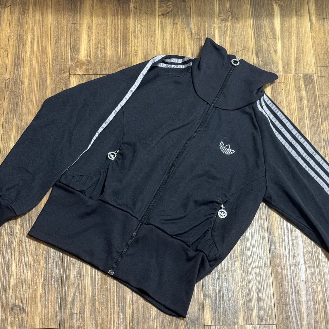 아디다스 파이어버드 블랙실버 큐빅 글리터 져지 상품이미지3