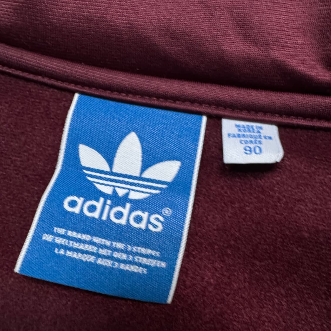 Name : 아디다스 파이어버드 버건디 민트라인 사이드라인 져지 :) 상품이미지3