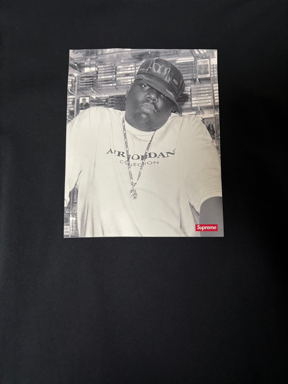 슈프림 x 조던 비기 블랙 티셔츠 상품이미지2