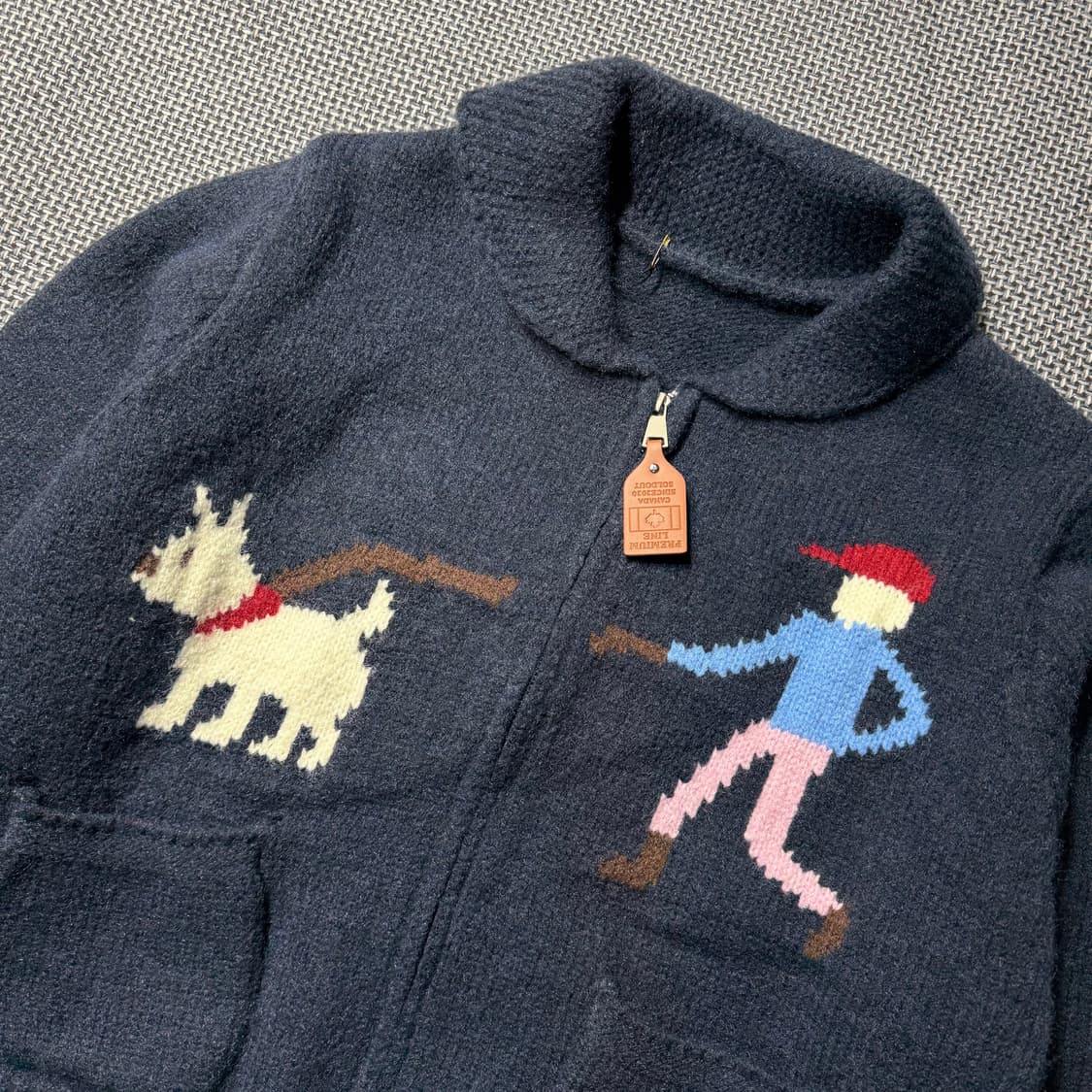 (새상품) 코위찬 니트 집업 상품이미지2