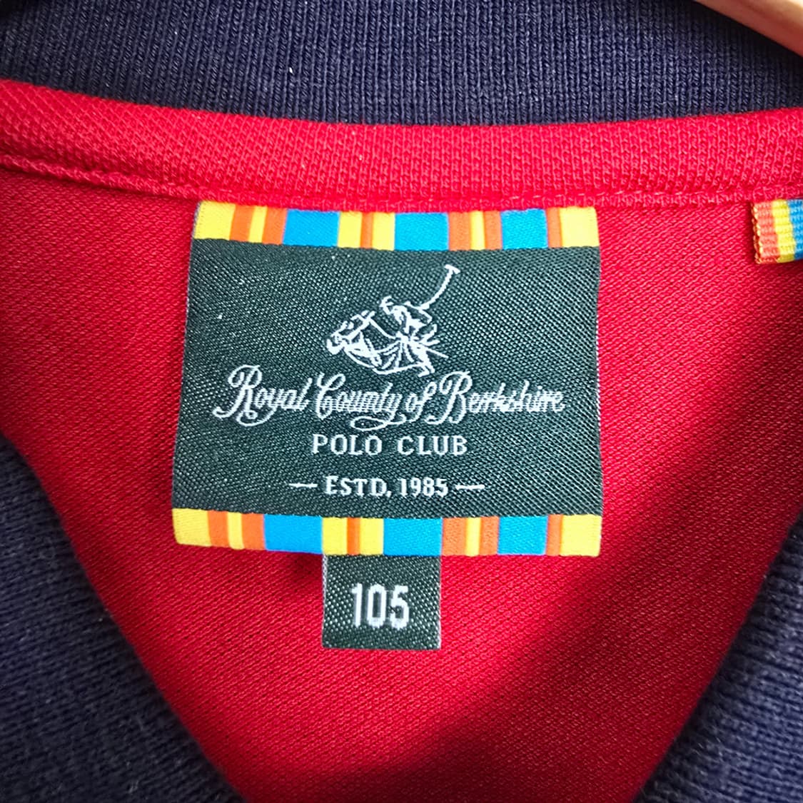 폴로클럽 배색 자수 반팔티 105 상품이미지5