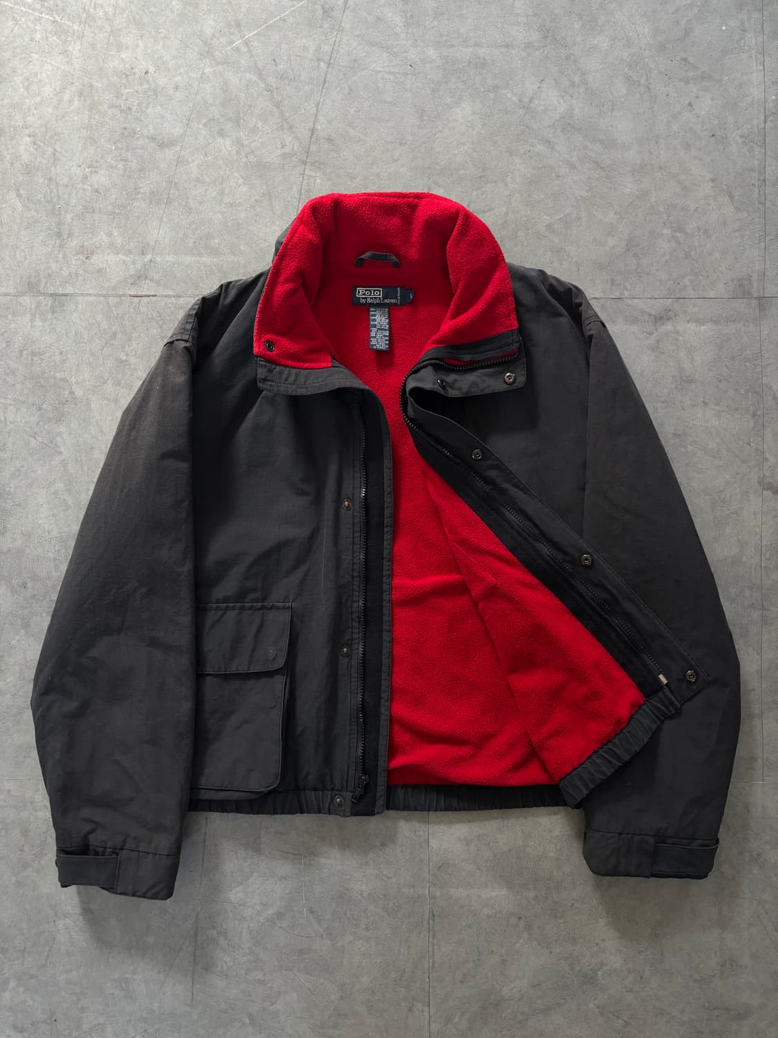 Polo 폴로 랄프로렌 90‘s 블랙 플리스 파카 상품이미지2