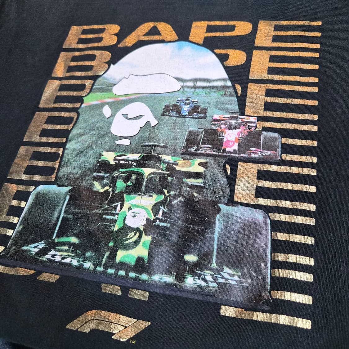 19FW Bape X F1 Formula 반팔티 상품이미지7