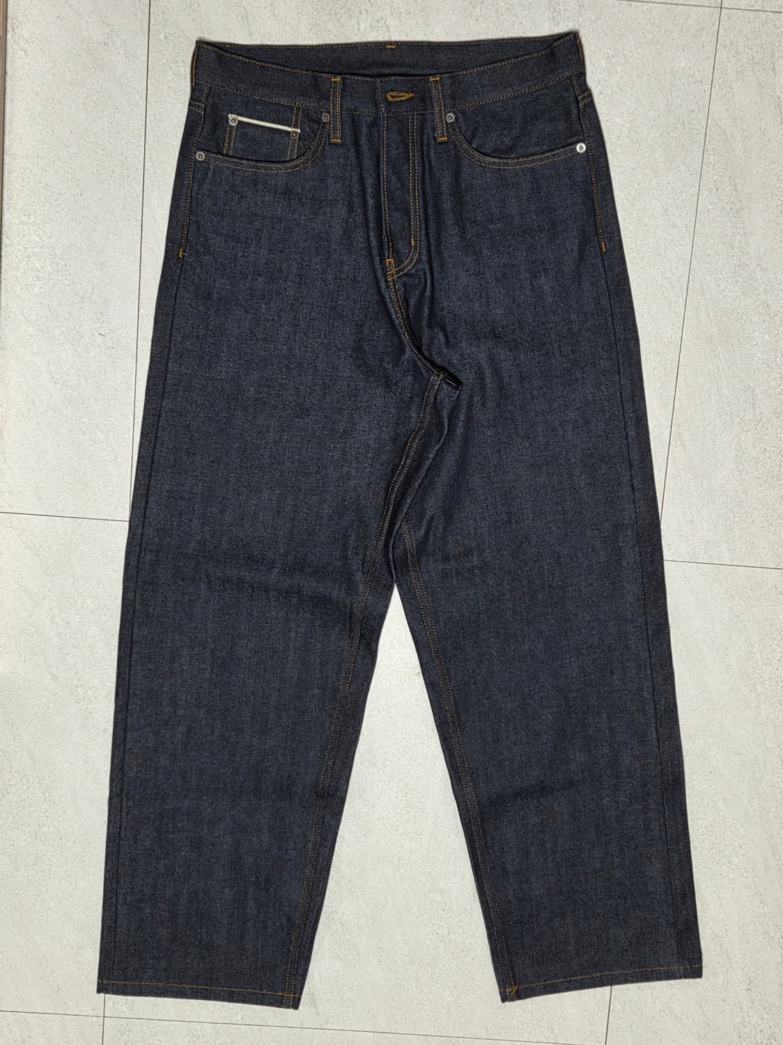 (30/32) 코스 RIDER 로 셀비지 스트레이트 레그 진 상품이미지2