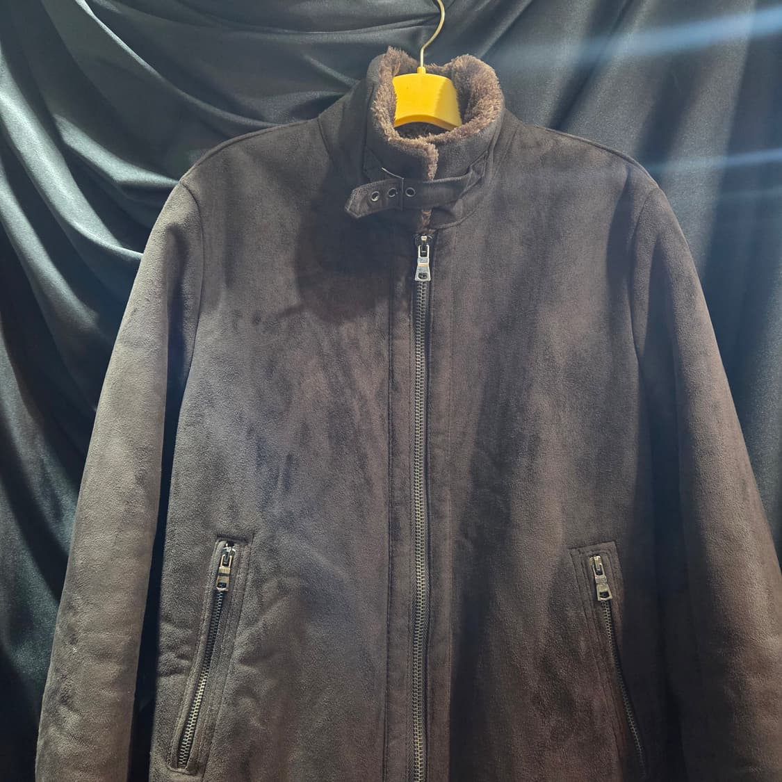 자라 맨 스웨이드 빈티지 봄버 자켓 상품이미지3