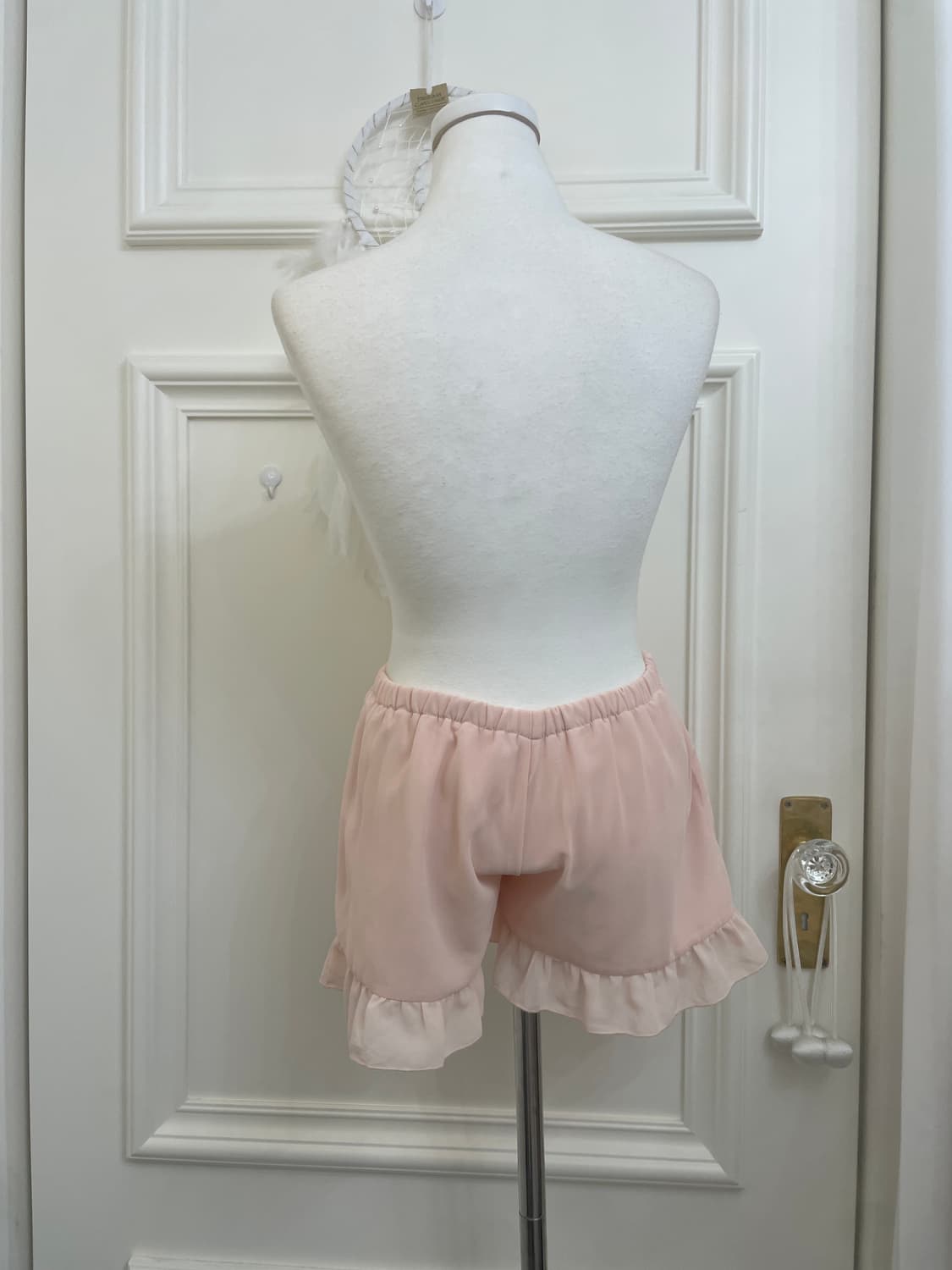 coral ruffle point banding mini pants 상품이미지3