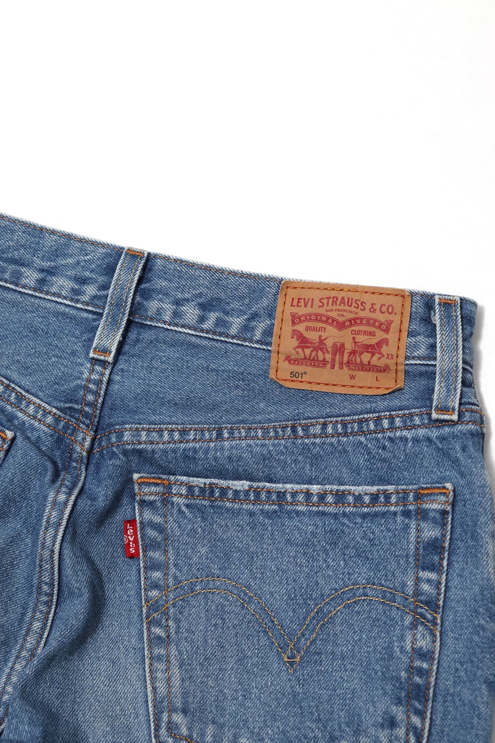 LEVIS 501 버튼플라이 연청 데님 팬츠 women 26 상품이미지8