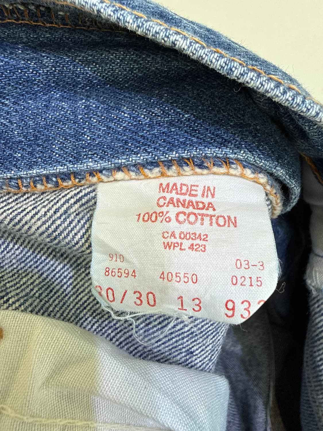 LEVIS 550 (Made in Canada) 상품이미지6