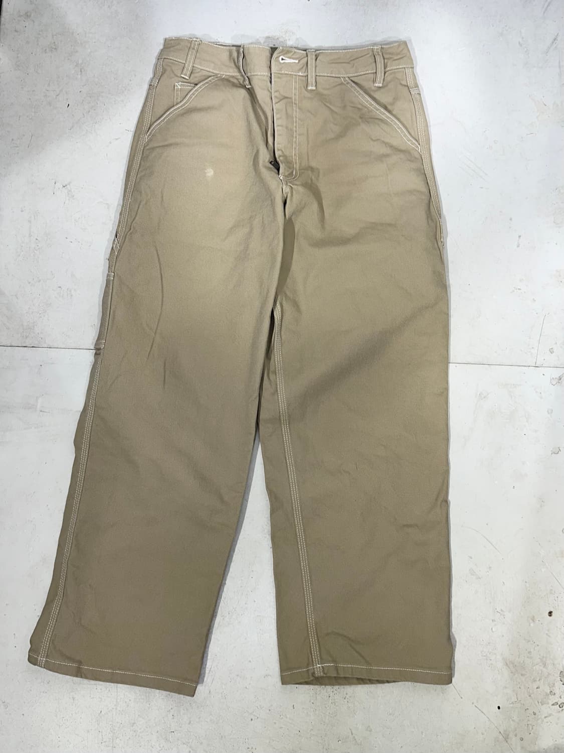 나이키 베이지 캔버스 와이드 카펜터 워크 데님 팬츠 L 상품이미지4