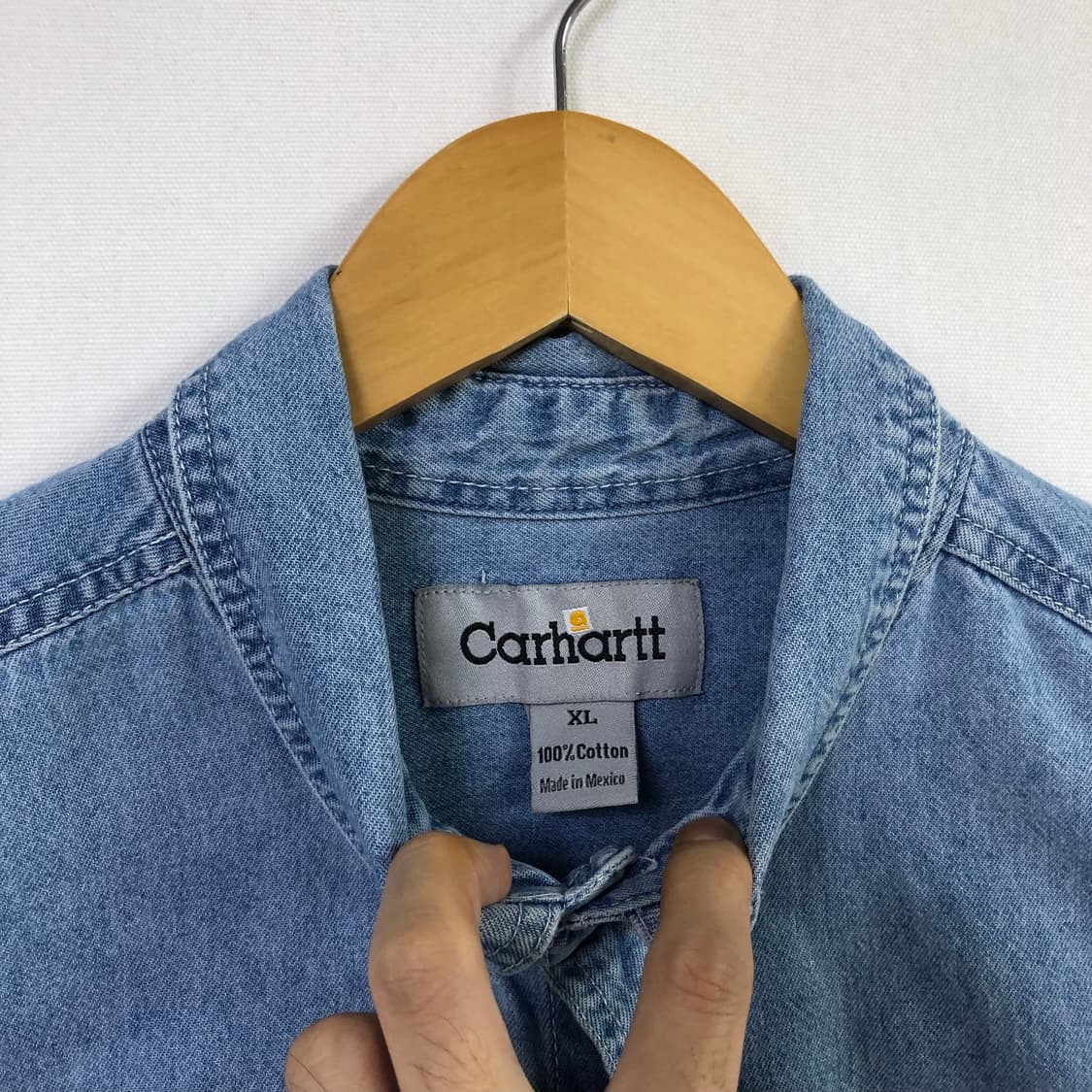 Xxl 칼하트 데님 셔츠 상품이미지3