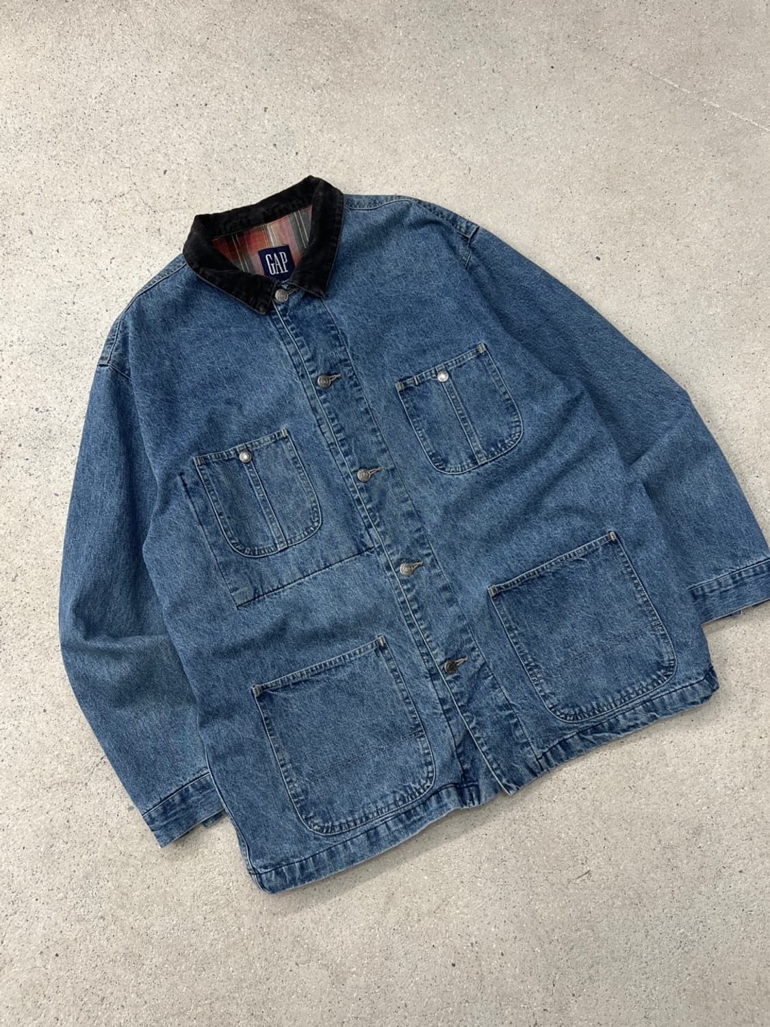 갭 90s 데님 초어 코트 자켓 / 올드 갭 상품이미지2