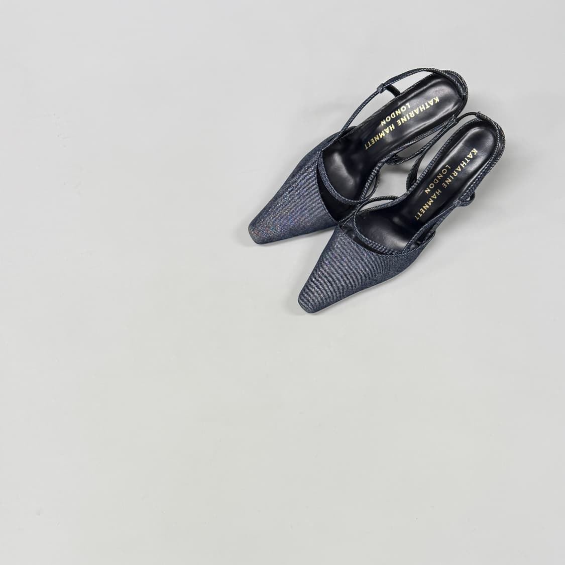 Katharine Hamnett glitter denim pumps 상품이미지1