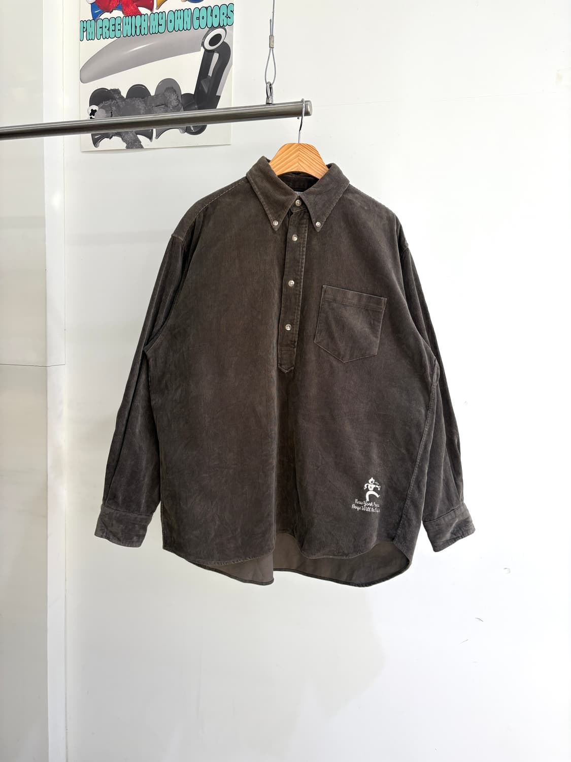 NEW YORK PAPA (Made in Japan) 코듀로이 풀오버셔츠 상품이미지1