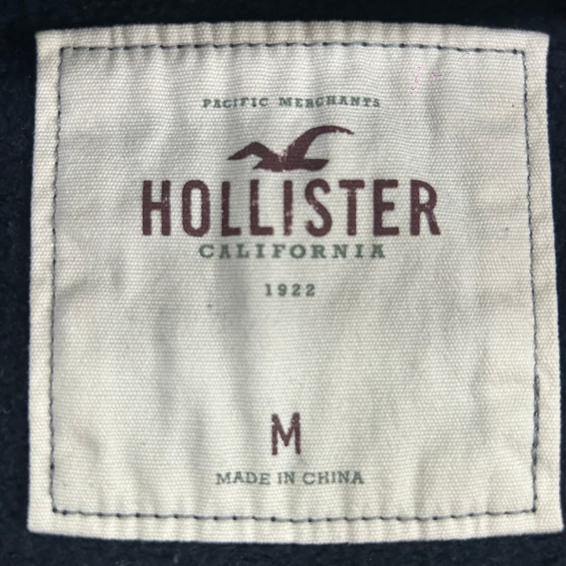Hollister 홀리스터 화이트 로고 네이비 후드집업  상품이미지5