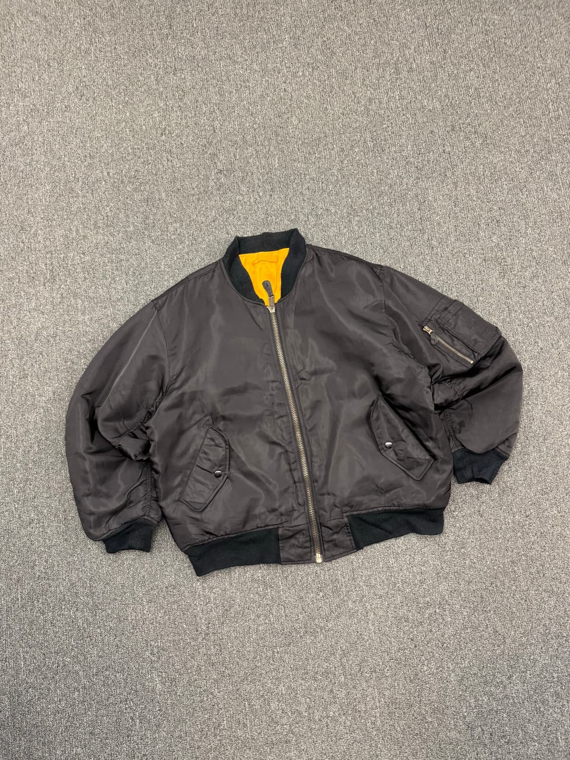 M)USA BUSTER 빈티지 블랙 MA-1 항공점퍼 상품이미지2